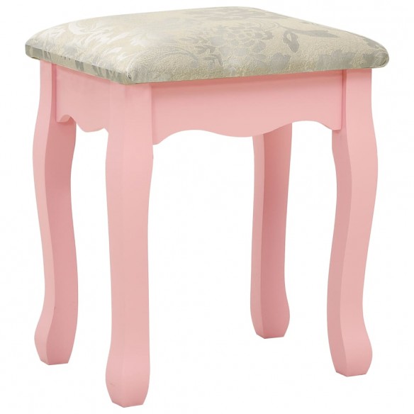 Ensemble de coiffeuse et tabouret Rose 100x40x146 cm Paulownia