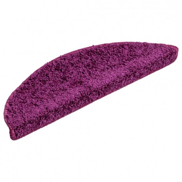 Tapis d'escalier 10 pcs 56x17x3 cm Violet