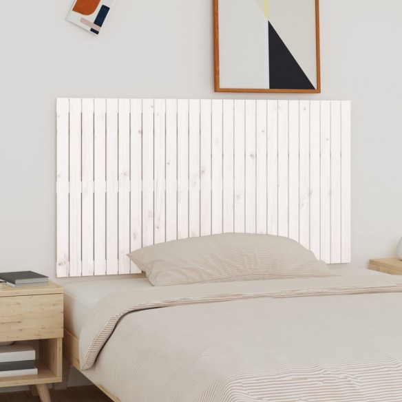 Tête de lit murale Blanc 166x3x90 cm Bois massif de pin