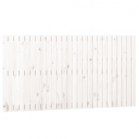 Tête de lit murale Blanc 166x3x90 cm Bois massif de pin