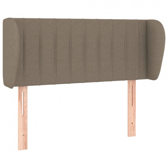 Tête de lit avec oreilles Taupe 103x23x78/88 cm Tissu