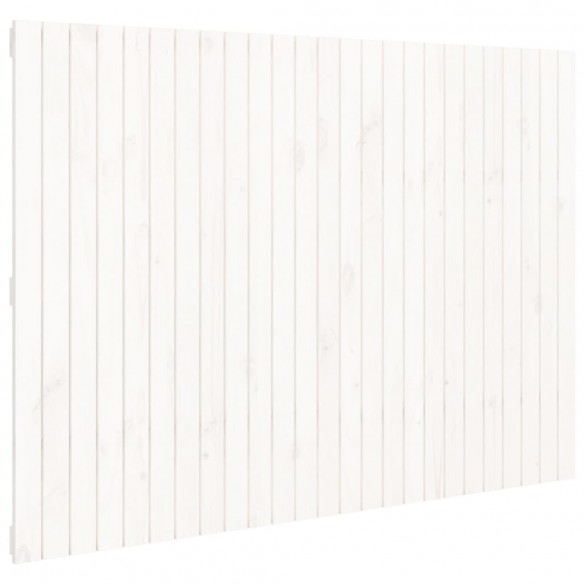 Tête de lit murale Blanc 159,5x3x110 cm Bois massif de pin