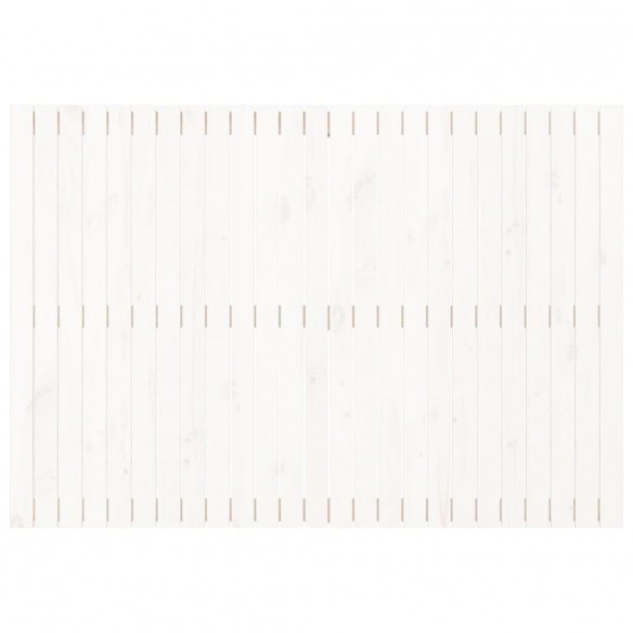Tête de lit murale Blanc 159,5x3x110 cm Bois massif de pin