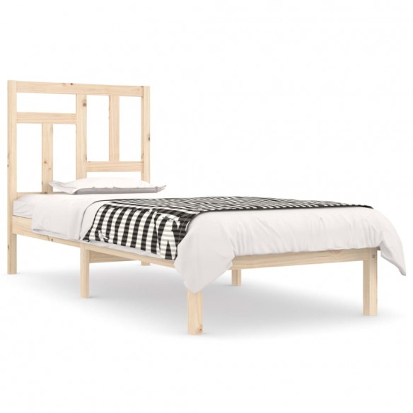 Cadre de lit bois massif 75x190 cm petit simple