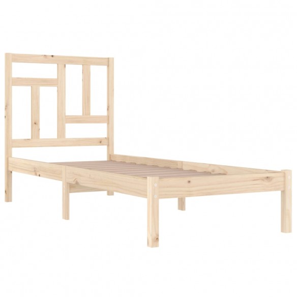 Cadre de lit bois massif 75x190 cm petit simple