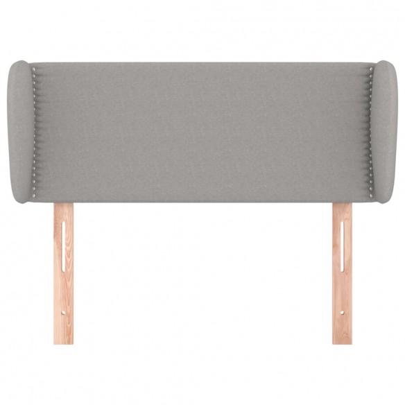 Tête de lit avec oreilles Gris clair 83x23x78/88 cm Tissu