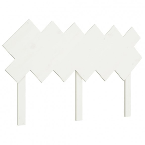 Tête de lit Blanc 132x3x81 cm Bois massif de pin