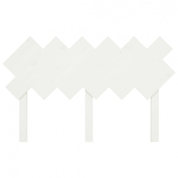 Tête de lit Blanc 132x3x81 cm Bois massif de pin
