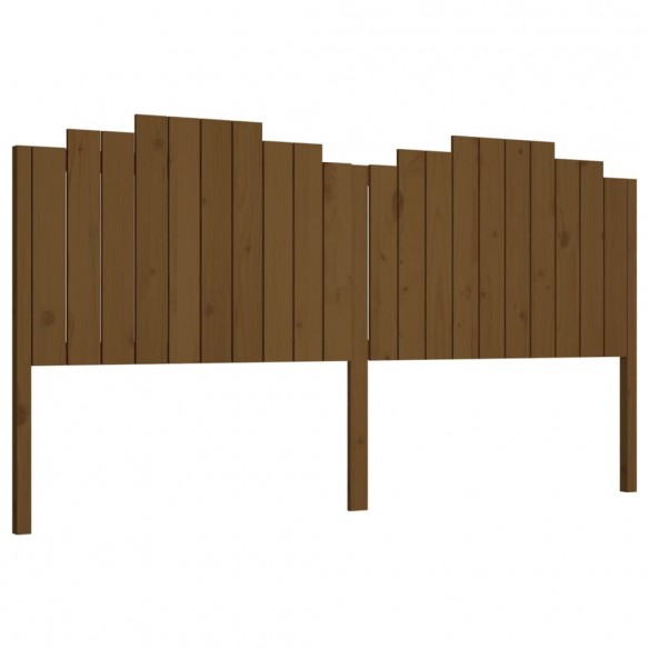 Tête de lit Marron miel 206x4x110 cm Bois massif de pin