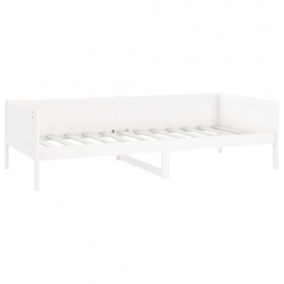 Lit de jour Blanc Bois massif de pin 90x190 cm