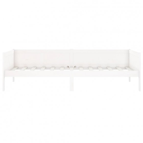 Lit de jour Blanc Bois massif de pin 90x190 cm