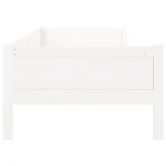 Lit de jour Blanc Bois massif de pin 90x190 cm