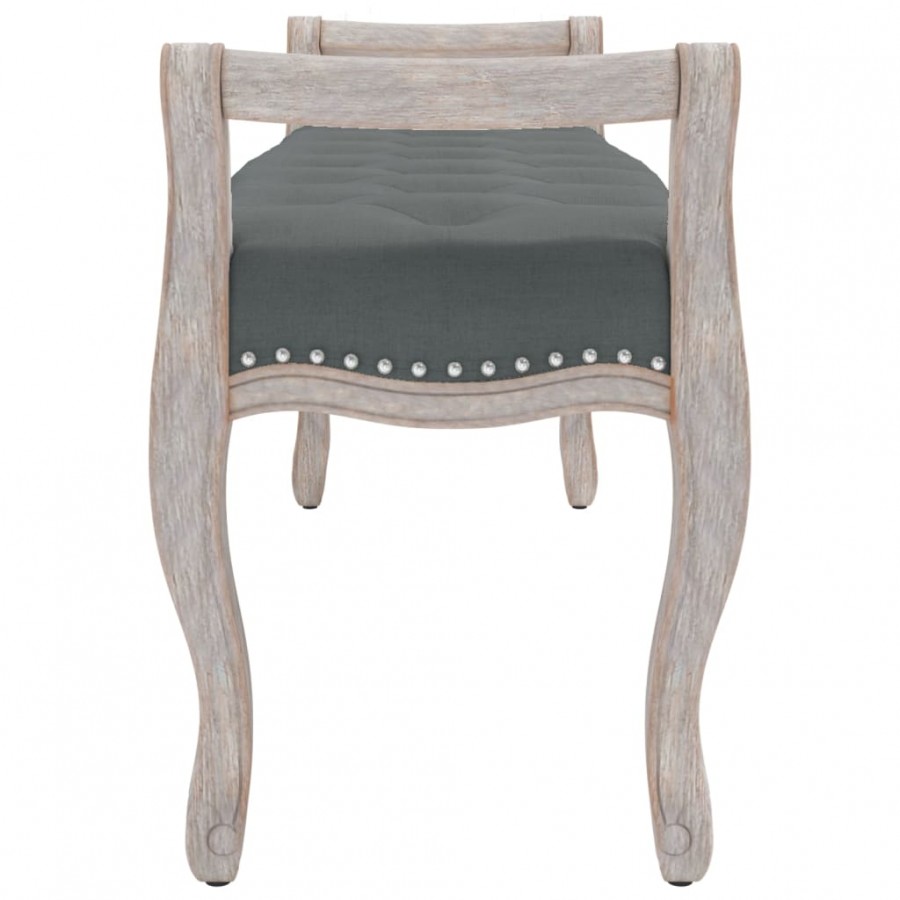 Banc Gris foncé 110x45x60 cm Tissu Banc Gris foncé 110x45x60 cm Tissu