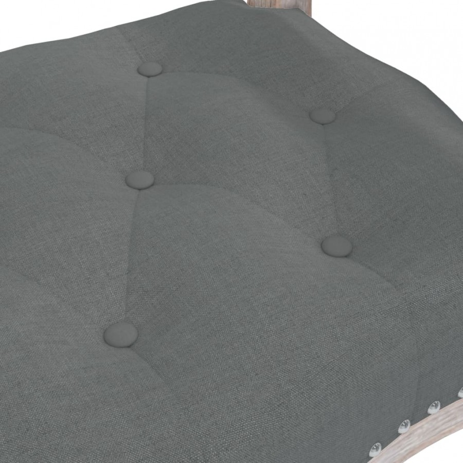 Banc Gris foncé 110x45x60 cm Tissu Banc Gris foncé 110x45x60 cm Tissu