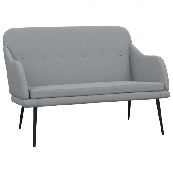 Banc Gris clair 110x76x80 cm Tissu