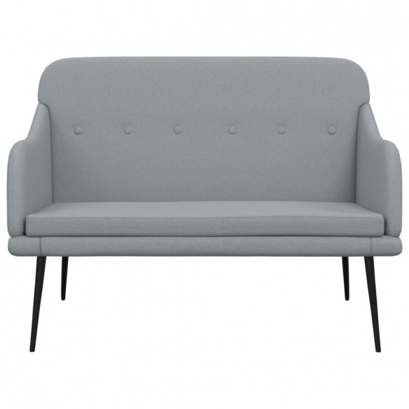 Banc Gris clair 110x76x80 cm Tissu