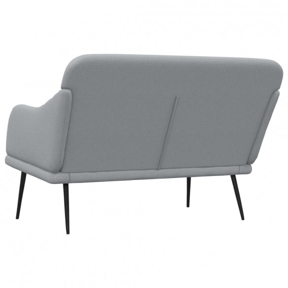 Banc Gris clair 110x76x80 cm Tissu