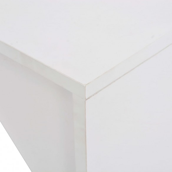 Table de bar avec armoire Blanc 115 x 59 x 200 cm