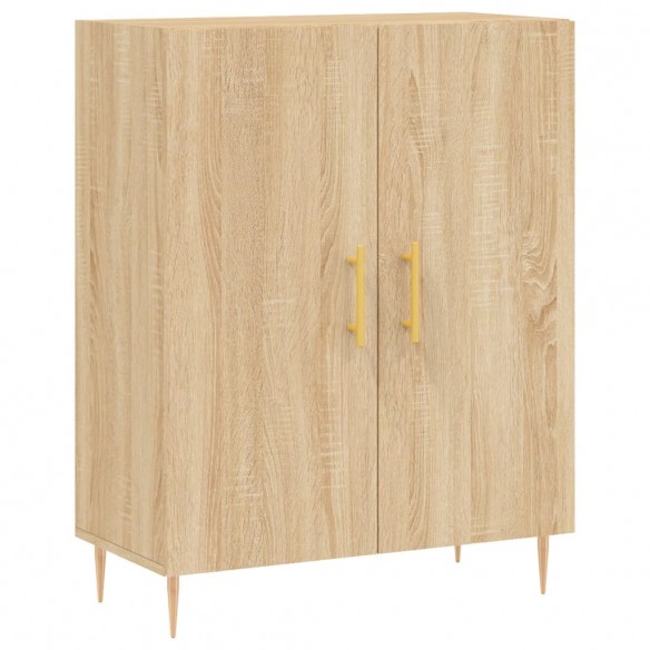 Buffet haut Chêne sonoma 69,5x34x180 cm Bois d'ingénierie