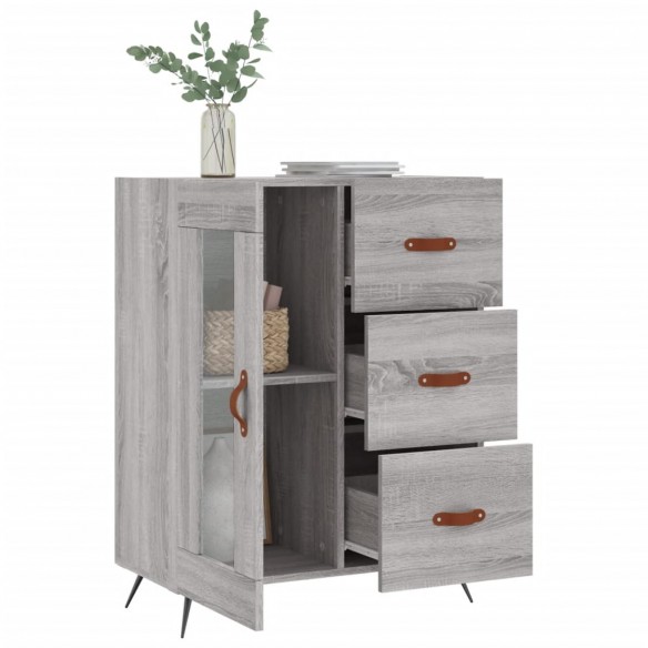 Buffet sonoma gris 69,5x34x90 cm bois d'ingénierie