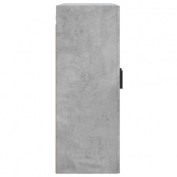 Armoire murale gris béton 69,5x34x90 cm bois d'ingénierie