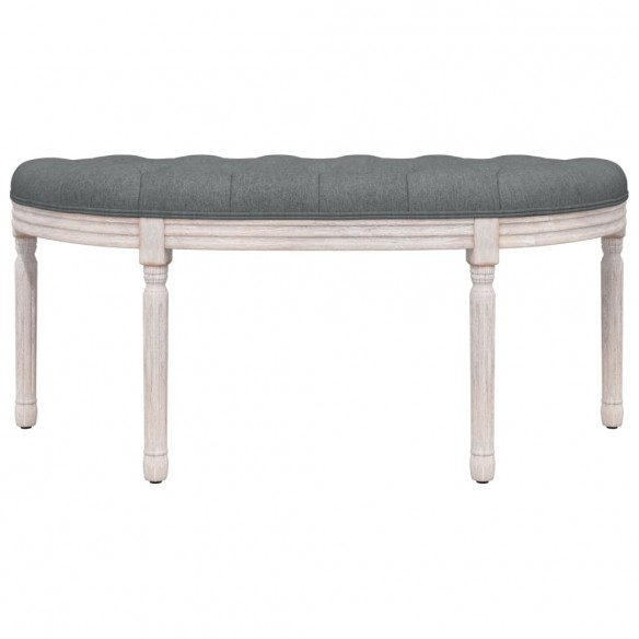 Banc Gris foncé 110,5x45x49 cm Tissu