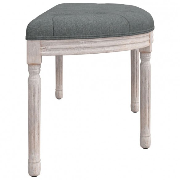 Banc Gris foncé 110,5x45x49 cm Tissu