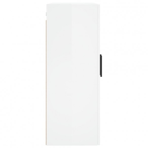 Armoires murales 2 pcs blanc brillant 69,5x34x90 cm