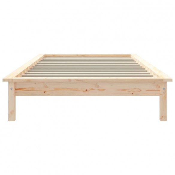 Cadre de lit 75x190 cm petit simple bois massif de pin