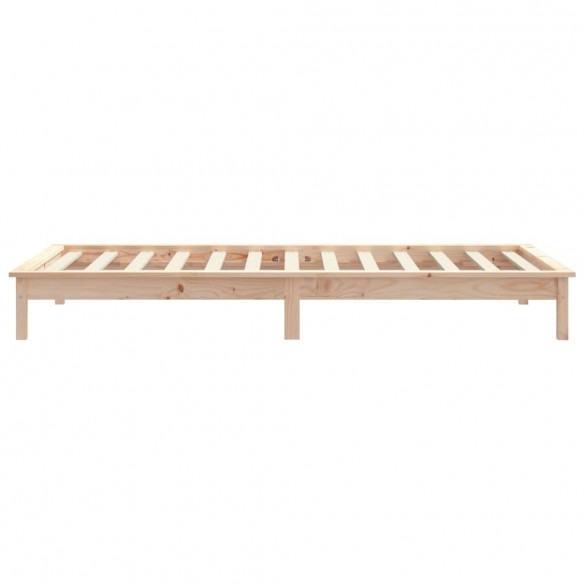 Cadre de lit 75x190 cm petit simple bois massif de pin