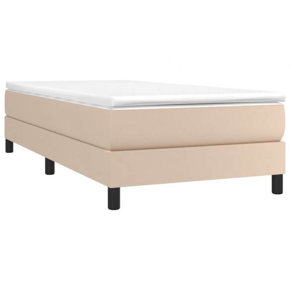 Cadre de lit avec matelas Cappuccino 80x200 cm