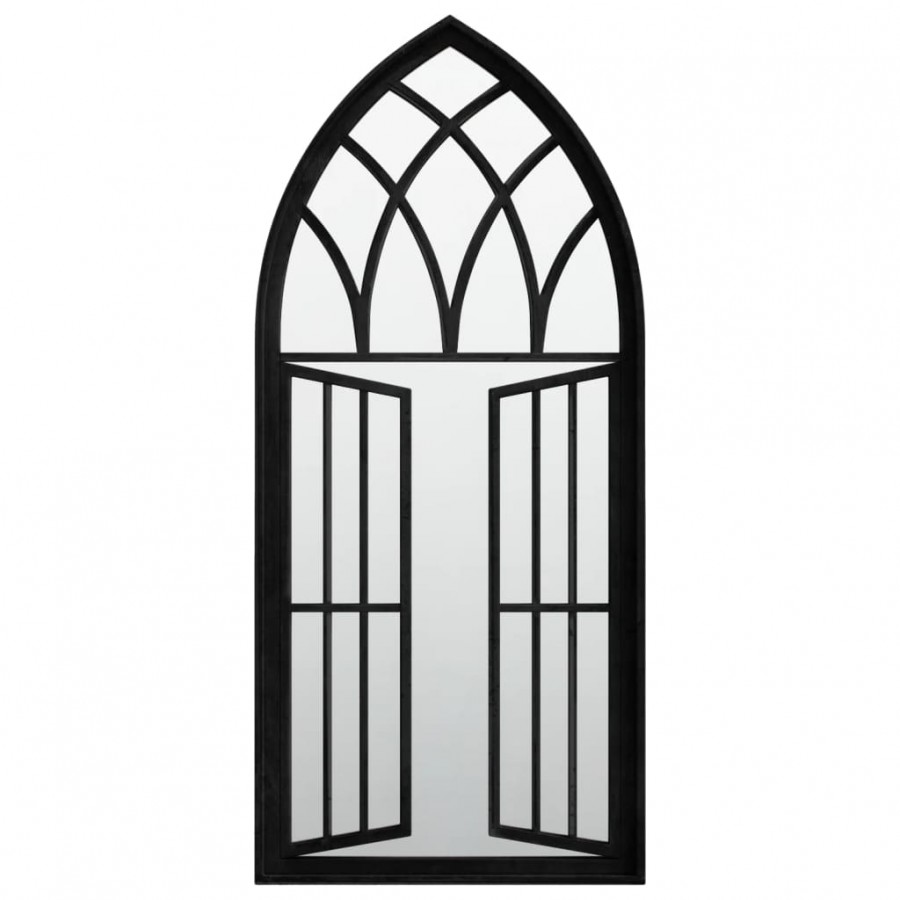 Miroir Noir 100x45 cm Fer pour utilisation à l'intérieur