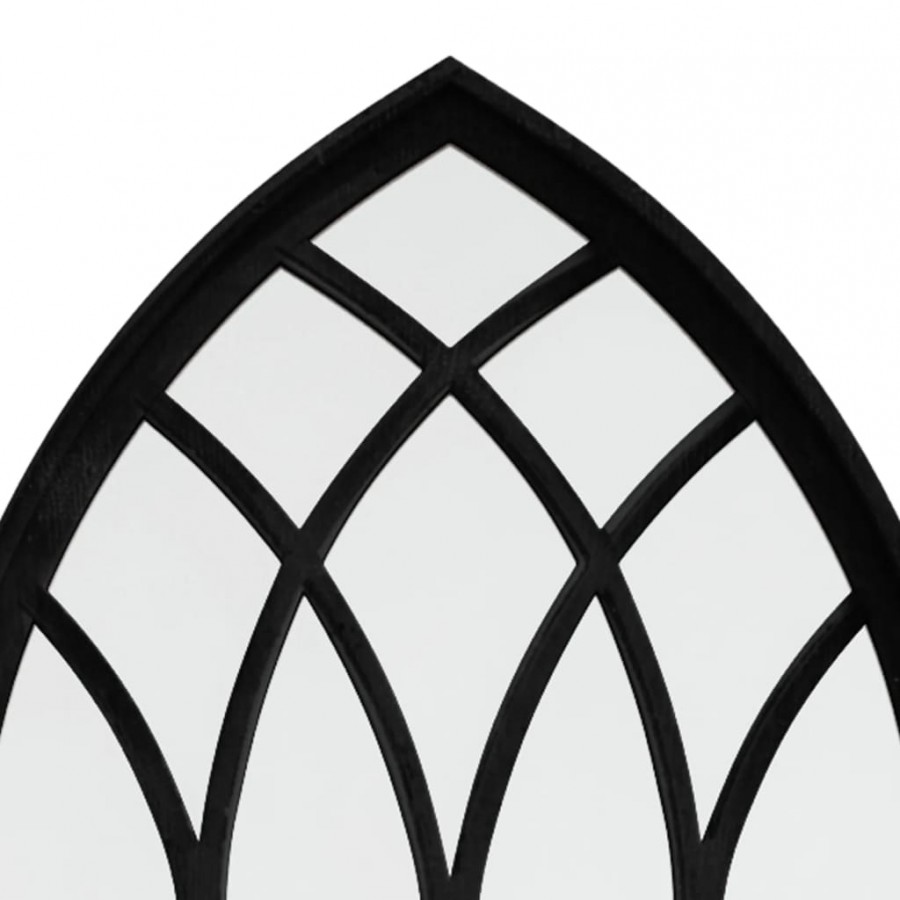 Miroir Noir 100x45 cm Fer pour utilisation à l'intérieur