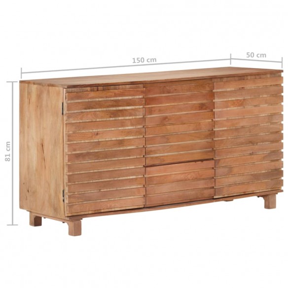 Buffet 150x50x81 cm Bois de manguier massif