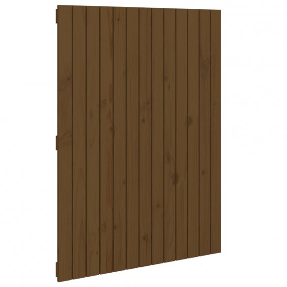 Tête de lit murale Marron miel 82,5x3x110 cm Bois massif de pin