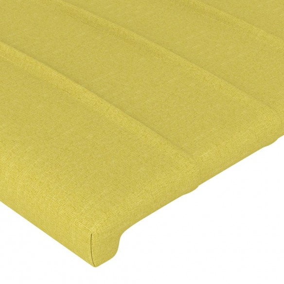 Têtes de lit 4 pcs Vert 100x5x78/88 cm Tissu