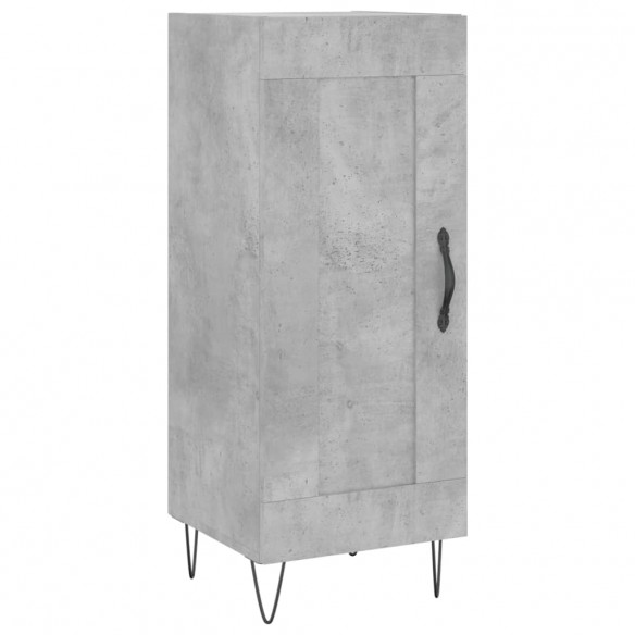 Buffet Gris béton 34,5x34x90 cm Bois d'ingénierie