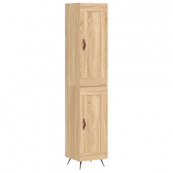 Buffet haut Chêne sonoma 34,5x34x180 cm Bois d'ingénierie