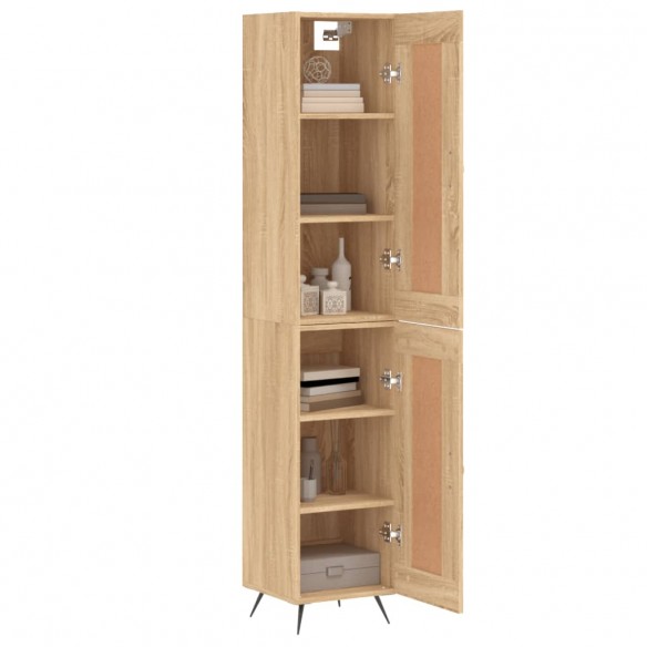 Buffet haut Chêne sonoma 34,5x34x180 cm Bois d'ingénierie