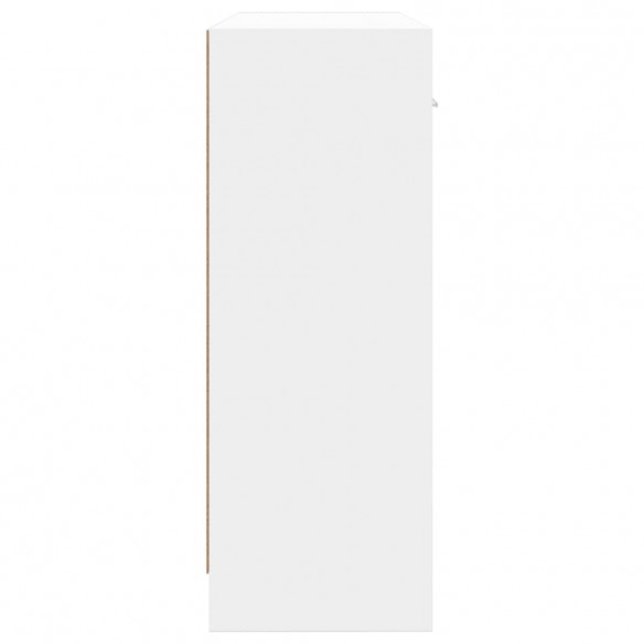 Buffet blanc 91x28x75 cm bois d'ingénierie