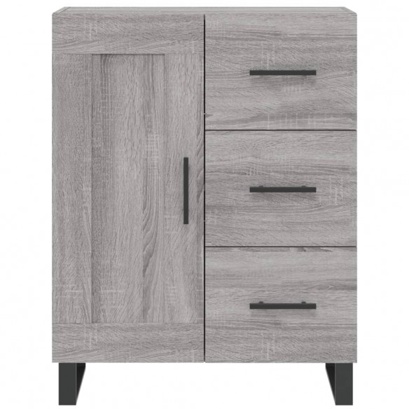 Buffet haut Sonoma gris 69,5x34x180 cm Bois d'ingénierie