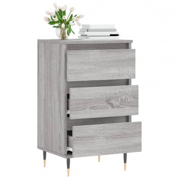 Buffet sonoma gris 40x35x70 cm bois d'ingénierie