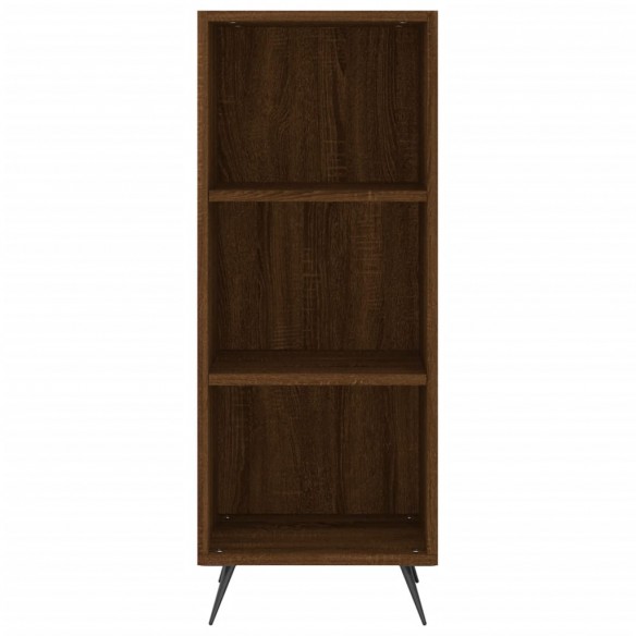 Buffet haut Chêne marron 34,5x34x180 cm Bois d'ingénierie