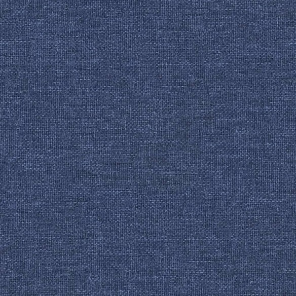 Repose-pied Bleu 60x60x36 cm Tissu et similicuir