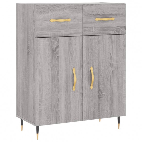 Buffet sonoma gris 69,5x34x90 cm bois d'ingénierie