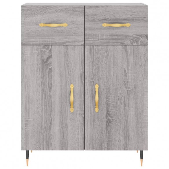 Buffet sonoma gris 69,5x34x90 cm bois d'ingénierie