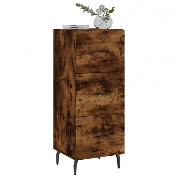 Buffet Chêne fumé 34,5x34x90 cm Bois d'ingénierie