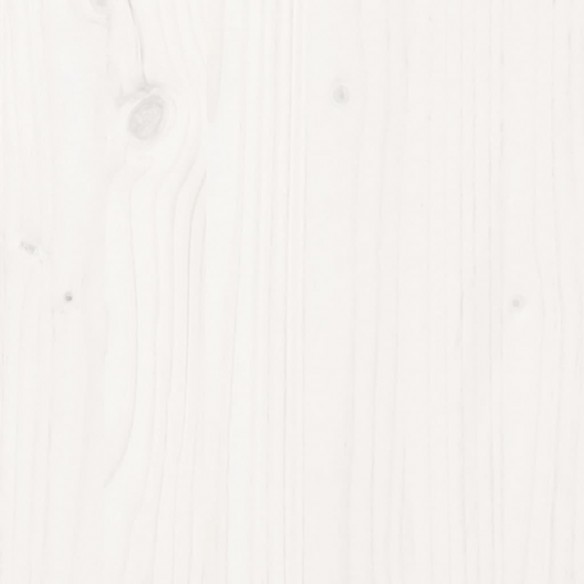 Cadre de lit Blanc Bois de pin massif 90x200 cm