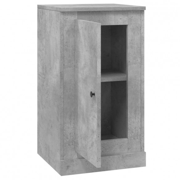 Buffet gris béton 37,5x35,5x67,5 cm bois d'ingénierie