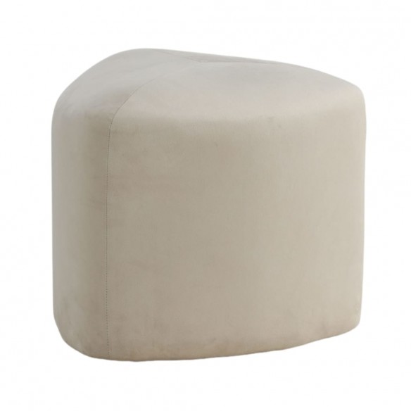 Venture Home Pouf Peg 46x46x41 cm Velours Blanc